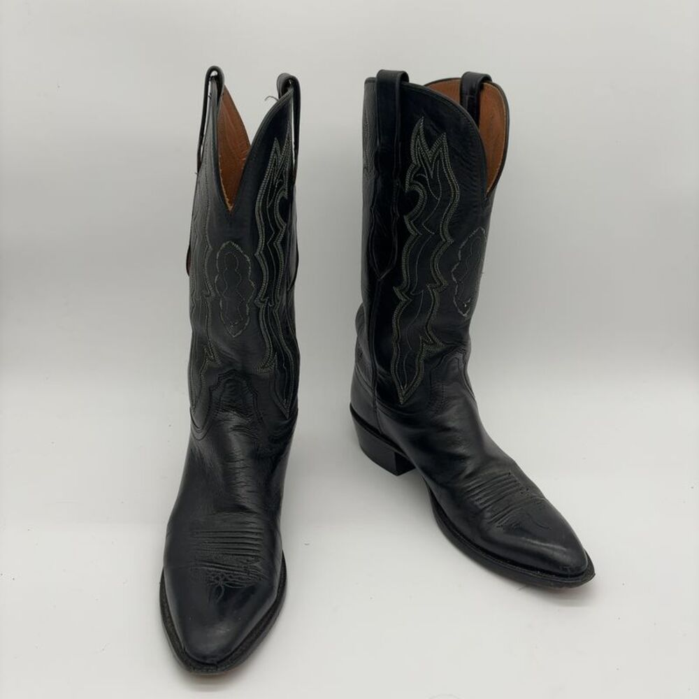 Lucchese Heeled Boots in black/Tan